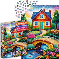 Enjoy Puzzle Puzzle House of Colors - 1000 Teile buntes Puzzlevergnügen