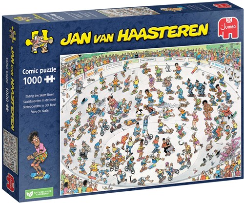 Jumbo Puzzle Jan van Haasteren Skateboarden 1000 Teile Cartoon
