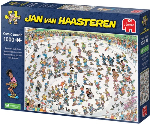Jumbo Puzzle Jan van Haasteren Skateboarden 1000 Teile Cartoon-3