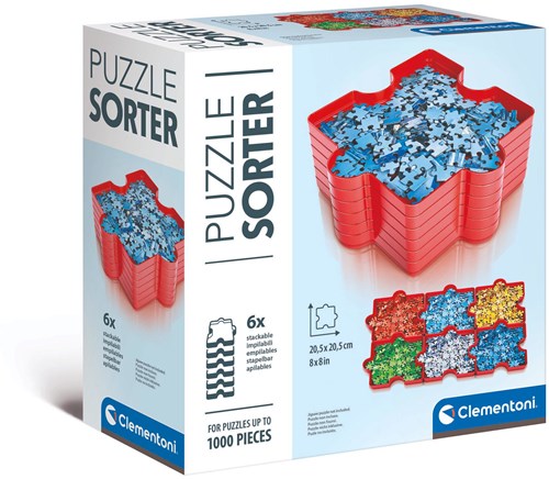 Clementoni Puzzle Zubehör Puzzle Sorter 6-teilig stapelbare Schalen