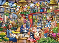 Jumbo Puzzle 1000 Teile Wasgij Mystery 28 Katzen und Mäuse Spiel Jigsaw-2