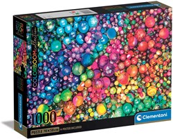 Clementoni Puzzle 1000 Teile bunte Murmeln für Erwachsene