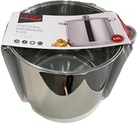 Soeppan met glasdeksel 14L inductie