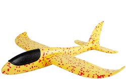 Flugzeug Spielzeug aus Schaumstoff 48cm bunt - Sun Fun Wurfgleiter