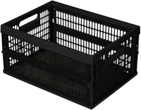 Curver Aufbewahrungsbox Kunststoff schwarz 34L - Faltbox stapelbar