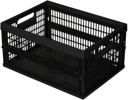 Curver Aufbewahrungsbox Kunststoff schwarz 34L - Faltbox stapelbar