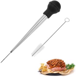 Westmark Bratenspritze Edelstahl für Fleisch und Saucen - Küchengerät