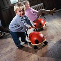 Wheelybug Laufauto Marienkäfer - kleiner Holz-Rutscher für Kleinkinder-2