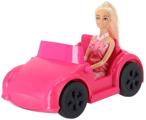 Fleur Spielzeugauto mit Puppe - blaues Auto für Kinder ab 3 Jahren-3