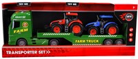 Rapid Wheels Autotransporter met 2 tractoren met  licht en geluid en frictie-3