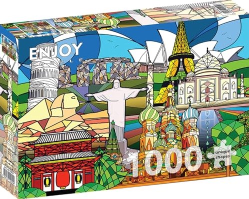 Enjoy Puzzle World Landmarks - 1000 Teile