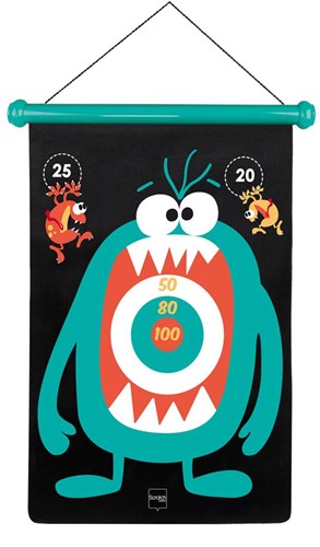 Magnetische Dartscheibe mit Kratzfunktion - Monster-2