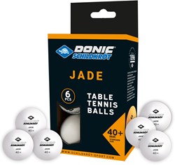 Schildkröt Tischtennisbälle Jade weiß 6 Stück Poly 40+ Qualität