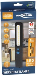 Ansmann Arbeitsleuchte wiederaufladbar LED Lampe professionell schwarz 385 Lumen