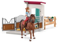 schleich HORSE CLUB Paardenbox met Hannah en Cayenne 42710-3