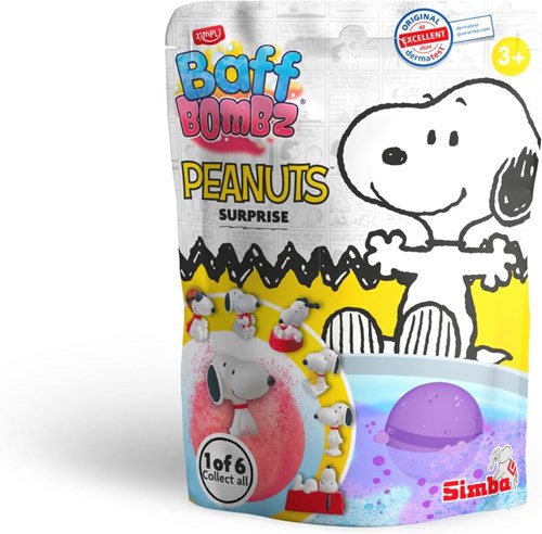 Vedes Badespielzeug Baff Bombz Peanuts Surprise mit Snoopy Figur-3