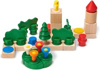 nic Holzspielzeug cubio Park Spielset für Kleinkinder und Kinder