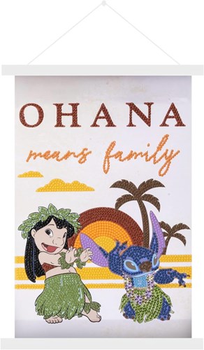 Craft Buddy Lilo & Stitch Mini Crystal Art Scroll 20x30cm Wanddeko