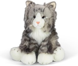 Tobar Plüsch graue Katze Kuscheltier weich und flauschig