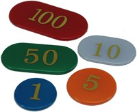HOT Games Roulette Chips Set 100 Stück goldfarben bedruckt Casino-2