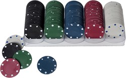 Angel Sports Casino Spielchips Set - 100 Stück - Kunststoff Jetons