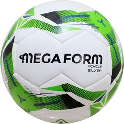 Megaform Fußball recyceltes Material silber - nachhaltiger Fußball