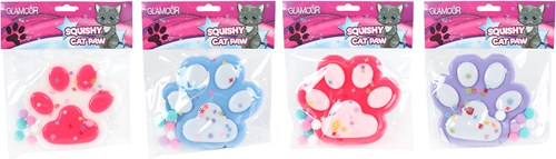 Van Manen Squishy Spielzeug Katzenpfote Glitter Antistress 12,5cm-2