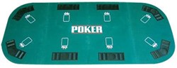 HOT Games Poker Tisch groß - klappbare Poker Tischplatte 180x90cm