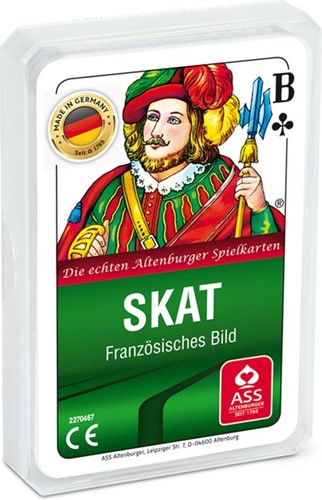 Skat, französisches Bild im Kunststoffet