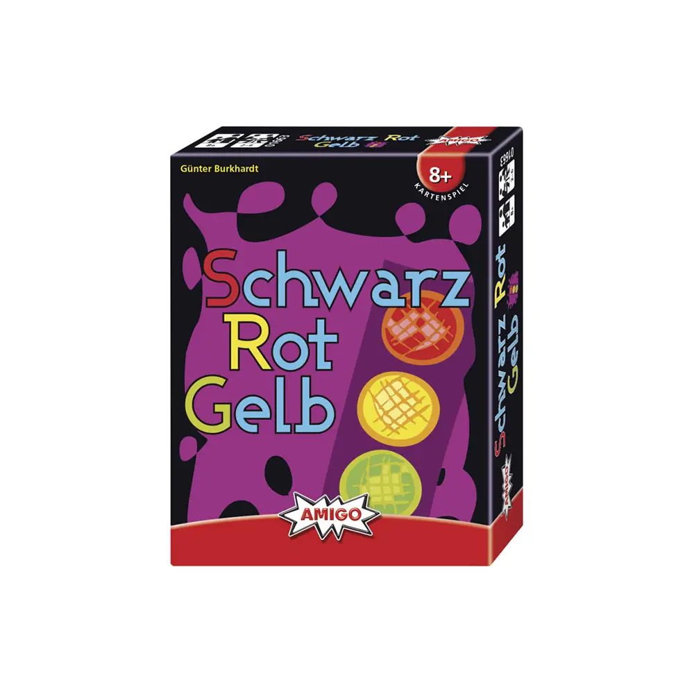 Amigo Kartenspiel Schwarz Rot Gelb - schnelles und buntes Familienspiel