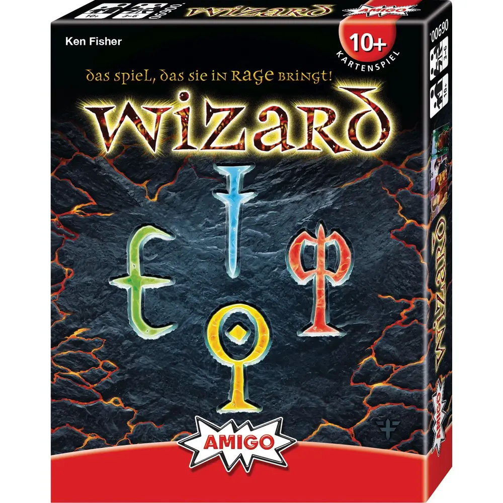 Amigo Kartenspiel Wizard - strategisches Familienspiel - Klassiker