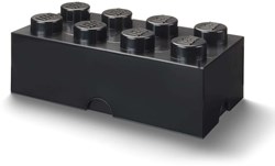 LEGO Aufbewahrungsbox Brick 8 schwarz - große stapelbare Spielzeugbox