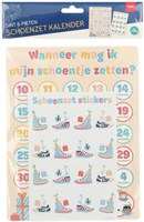 Folat Adventskalender Sinterklaas Schuh stellen mit Stickern-3