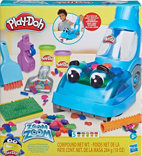 Hasbro Play-Doh Reinigungs-Spielzeug Zoom Zoom Staubsauger Set
