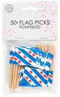 Globos Flaggenpicker Friesland 50 Stück Partydeko Snackpicker