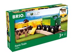 Brio Holzeisenbahn mit Bauernhoftieren - Spielzeugzugset 33404