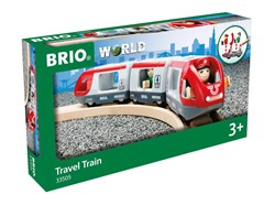 Brio Spielzeugzug - Roter Personenzug 33505 Holzeisenbahn Set