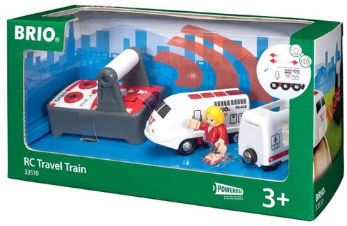Brio RC Lokomotive mit Fernbedienung - weiße Zug - 33510 - Spielzeugeisenbahn