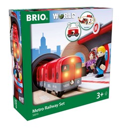 Brio Metro Zugset - Spielzeugeisenbahn für Kinder - 33513