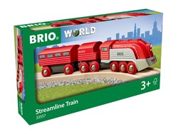 Brio Hochgeschwindigkeitszug Spielzeugzug rot und silber - 33557