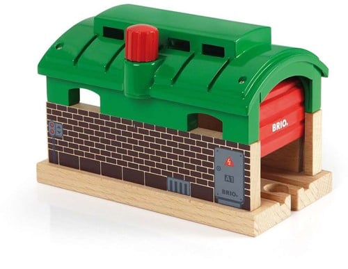 Brio Zuggarage Spielzeug mit Rolltoren - Zubehör für Eisenbahn - 33574-2