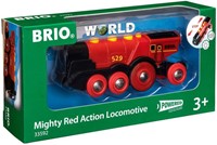 Brio rote batteriebetriebene Lokomotive - Spielzeugzug - 33592