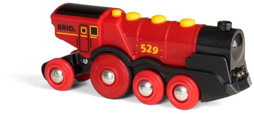 Brio rote batteriebetriebene Lokomotive - Spielzeugzug - 33592-3