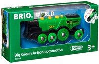 Brio große grüne batteriebetriebene Lokomotive - Spielzeugzug - 33593