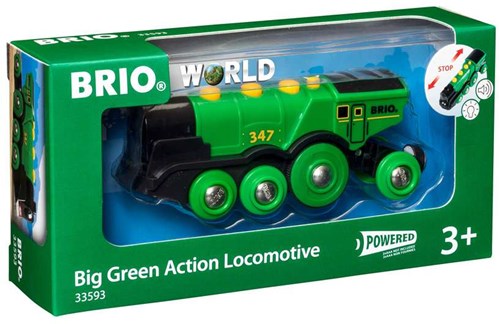 Brio große grüne batteriebetriebene Lokomotive - Spielzeugzug - 33593