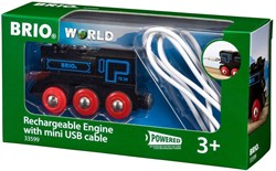 Brio Wiederaufladbare Lokomotive Zug mit Mini USB-Kabel - 33599 - nachhaltiges Spielzeug