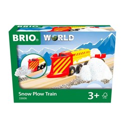 Brio Holz Schneepflug Zug - Spielzeugzug für Winterspaß