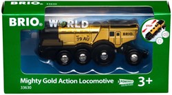 Brio Spielzeugzug Mighty Gold Action Lokomotive mit Licht und Sound