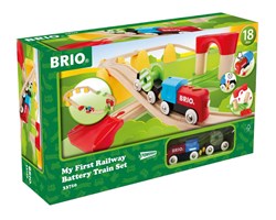 Brio Eisenbahnset My First Railway batteriebetrieben - Spielzeugzug für Kinder