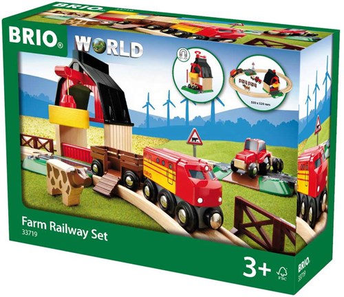 Brio Eisenbahn Bauernhof Holzspielzeug - 33719 - nachhaltiges Spielzeug